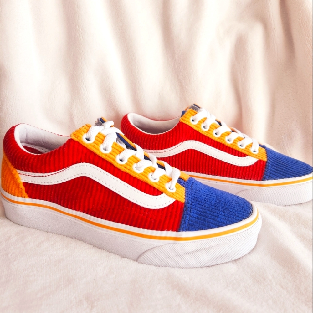 Old Skool colorblock corduroy vans man's 4 / 5.5W